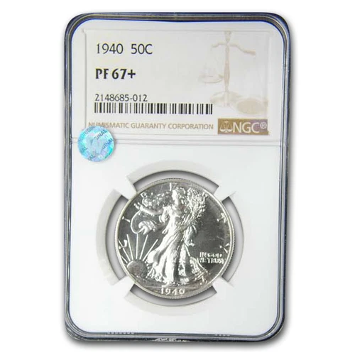 1940 Walking Liberty Half Dollar PF-67+ NGC