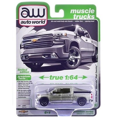 auto world 2019 Chevy Silverado High Country Silver Ice