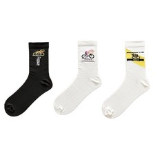 Ins mid-rise long-style all-purpose high-profile appearance level cycling socks