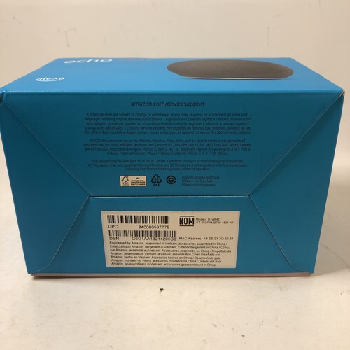 Amazon Echo Dot Smart Speaker 4th Gen B7W64E Charcoal with Power Cord – Tested - Picture 5 of 8