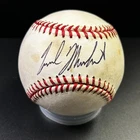 Nick Markakis In Person Autographed Baseball Orioles + Braves SEE DESC