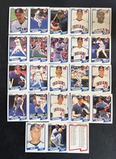 1990 FLEER TEAM SET-Cleveland Indians (22) +Team Checklist Carter RC 🔥