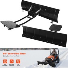 Uimoso 60 Snow Plow Blade Universal Utv Atv Kit Angle Ajustable Snow Removal