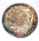 1899-O Morgan Silver Dollar PC MS66 Toning Butifull