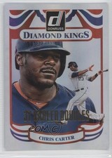 2014 Panini Donruss Diamond Kings Gold Career Stat Line /37 Chris Carter #26 0f6