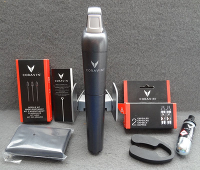 Coravin Wine System Model Two 2 Pour Without Removing Cork Cartridge Needle Kit