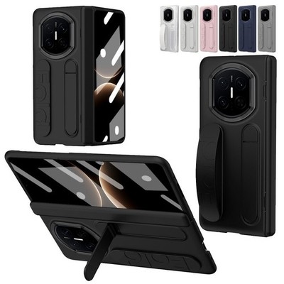 For Huawei Mate X7 Hinge Wristband Stand Full Protect Armor Case+Tempered Glass
