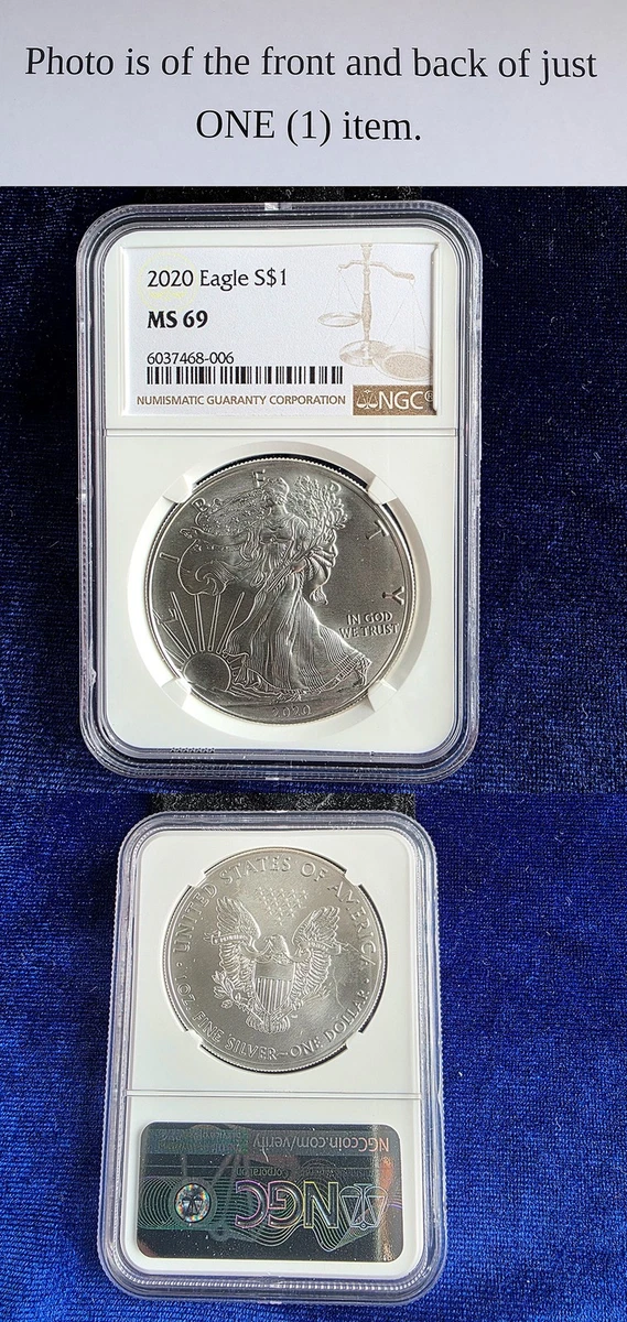 American Eagle MS 69 Graded 2020 Silver Bullion Coins for sale | eBay