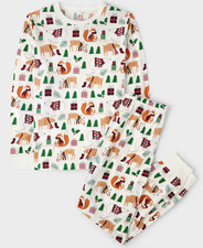 The Children's Place Big Kids Christmas Animal 100 Cotton Pajamas Size 16