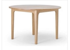 OAK FURNITURELAND DURHAM NATURAL OAK ROUND DINING TABLE 120CM - ORIGINAL