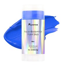Mysense Blue Face Body Hair Paint Stick,Water Based Washable Temporary Hair C...