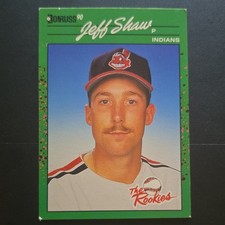 Donruss 1990 The Rookies Jeff Shaw #53 Rookie Cleveland Indians MLB Card