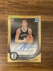 Egor Demin Chrome Rookie Auto Gold Mojo Refractor /50 2025-26 Bowman Nets