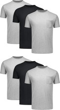 Hanes Men's Pocket T-Shirt Pack, 6-Pack