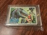BATMAN TRADING CARD 17B 1966 TOPPS BLUE BAT THE PREHISTORIC 