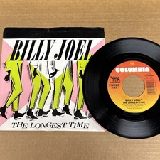 45 rpm Vintage 7” Vinyl Single Record Jukebox Billy Joel The Longest Time