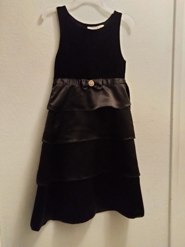 George Kids Black Lace Dress