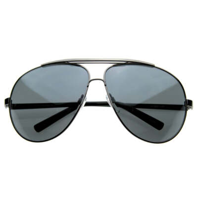 Extra Large Metal Oversize Frame Aviator Sunglasses 1580 70mm