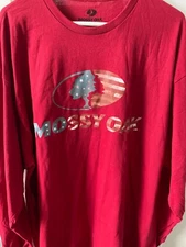 Mossy Oak Men's L/S Patriotic Red Graphic T- Shirt. Size 2XL.NWT