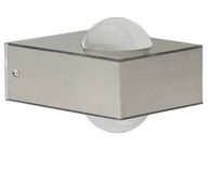 Modern Led AußEnwandleuchte Fassadenleuchte IP44 In Alu-Optik Silber Warmweiß