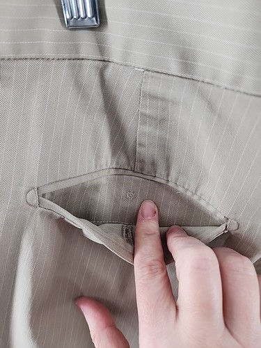 Express Pants Mens Sz 34x32 Producer Beige Tan Striped Chino Flat Front - Picture 3 of 9