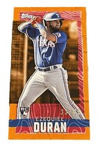 2023 Topps RIP Ezequiel DURÁN  Exclusive mini ORANGE base card #33/60
