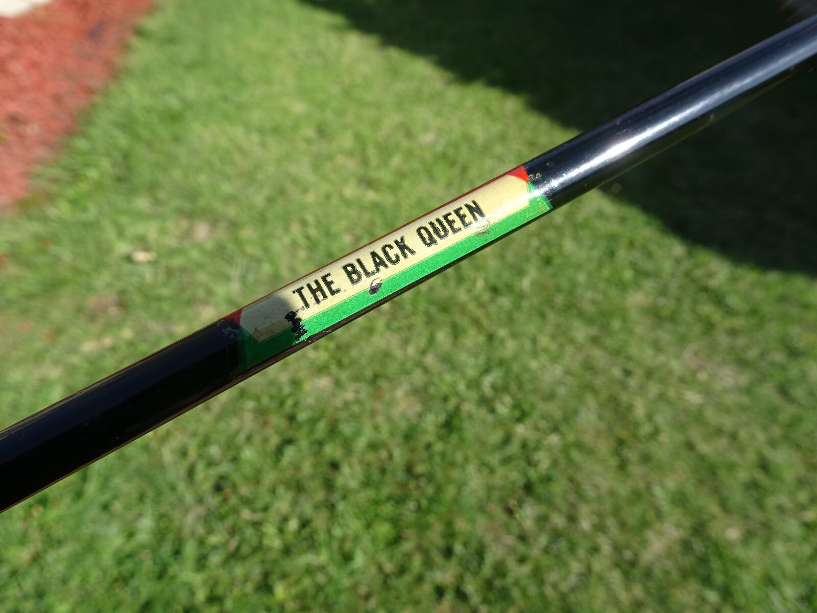 VINTAGE "THE BLACK QUEEN" FISHING ROD eBay