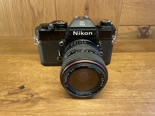 *Near Mint ++* Nikon EL2 Black Film Camera Tokina 28-70mm Macro Zoom Ai-s Lens