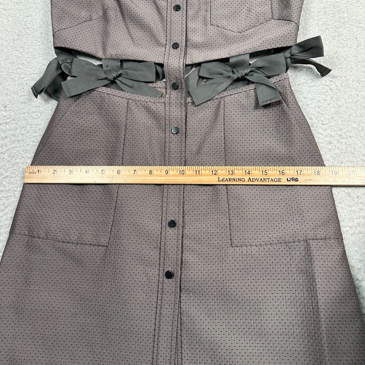 3.1 Phillip Lim Sheath Dress Women 6 Button Front Bow Belt