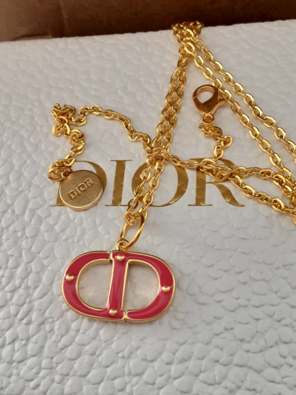 DIOR 20-inch necklace with original box and dust pouch