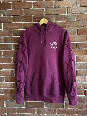 The Weeknd XO Band Hoodie Burgund Rare H&m Collab Streetwear xs