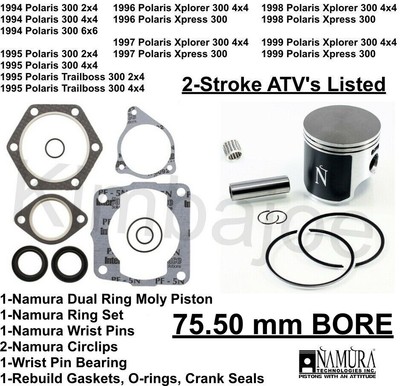 Parts Engine 1 00mm Oversize To 75 47mm For 1997 Polaris Xplorer 300 4x4 Atv Piston Kit Diagenics Com