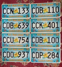 1 U.S. VIRGIN ISLANDS TROPICAL FISH CARIBBEAN GRAPHIC LICENSE PLATE  RANDOM #