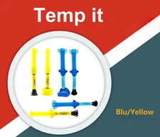 SPIDENT Dental Temp it Blu Light-Curing Temporary Filling Material 3Pcs/Package