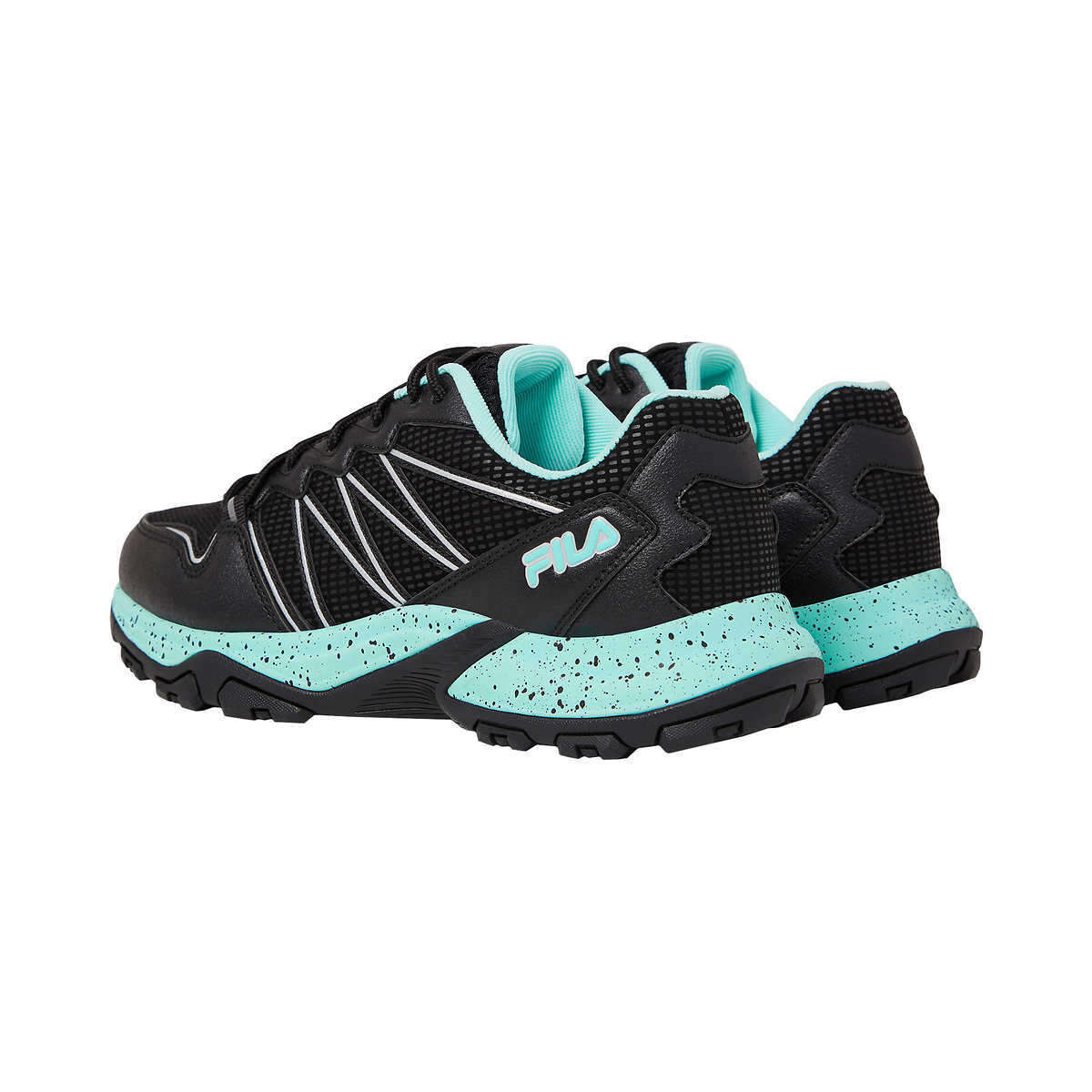 Fila Quadrix Women's Trail Running Hiking Shoes Black/Teal size Avai NIB