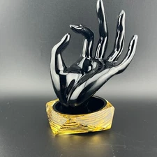 24K Gold Leaf Lucite Acrylic Modern Bangle ~ Beautiful, Unique, and Rare