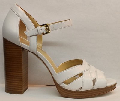 michael kors white high heel sandals