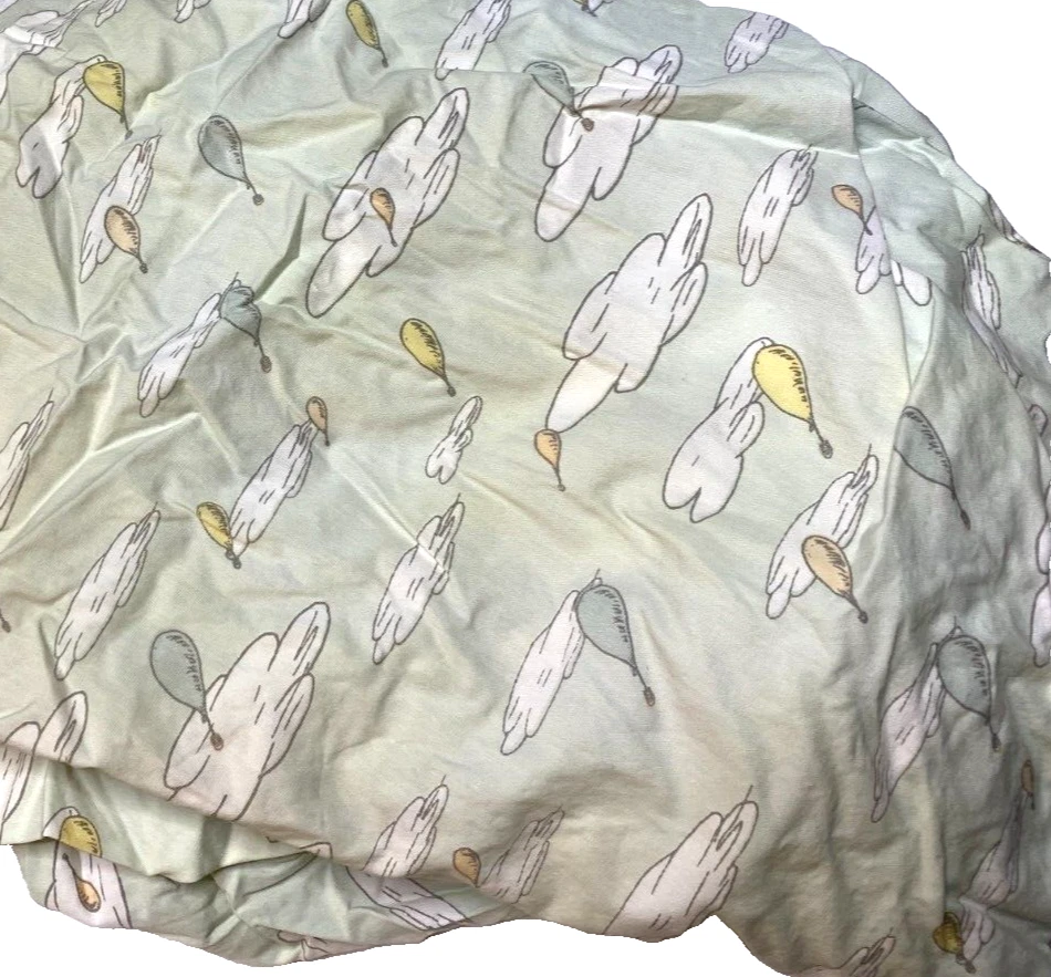 M9!¡GUAU! Juego de sábanas ajustables y falda de cuna TREND LAB Dr SEUSS The Places You'll Go Foto 3 de 4