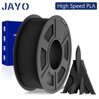 JAYO Schwarz PLA Hohe Geschwindigkeit 600mm/s 1,1KG 1,75mm 3D Filament HS-PLA