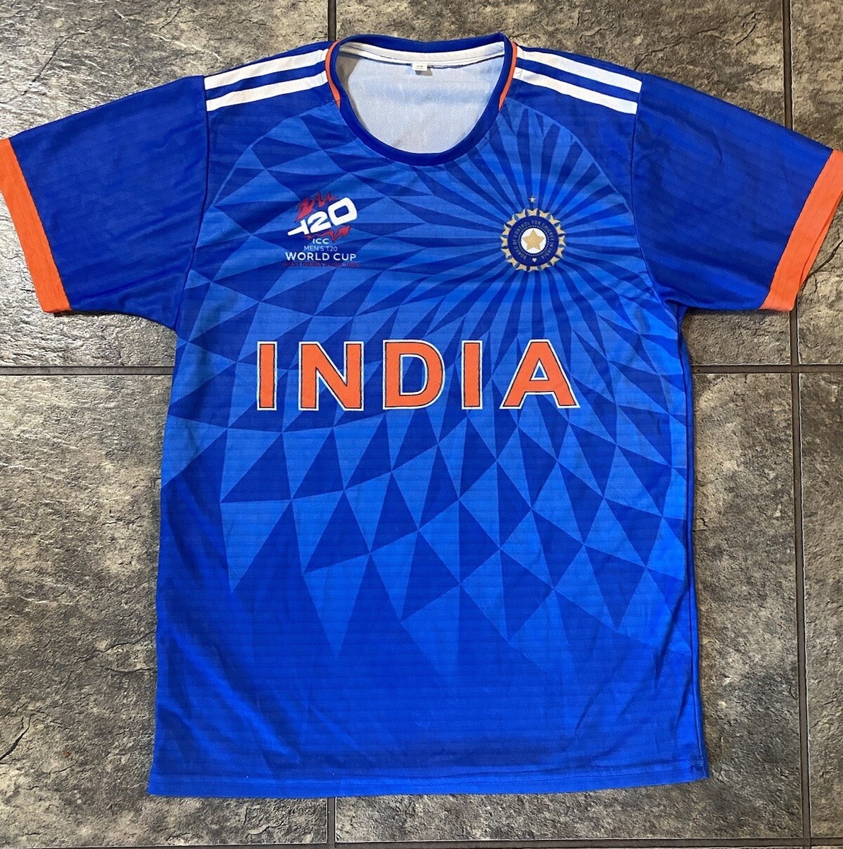 India T20 2024 Cricket Team World Cup Jersey Virat Rohit Hardik Size  38 S