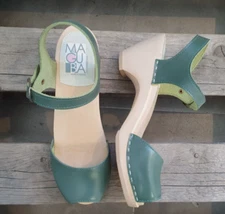 Swedish Clogs Maguba Bologna Mint Size US Womens 7 / EU 37 Narrow