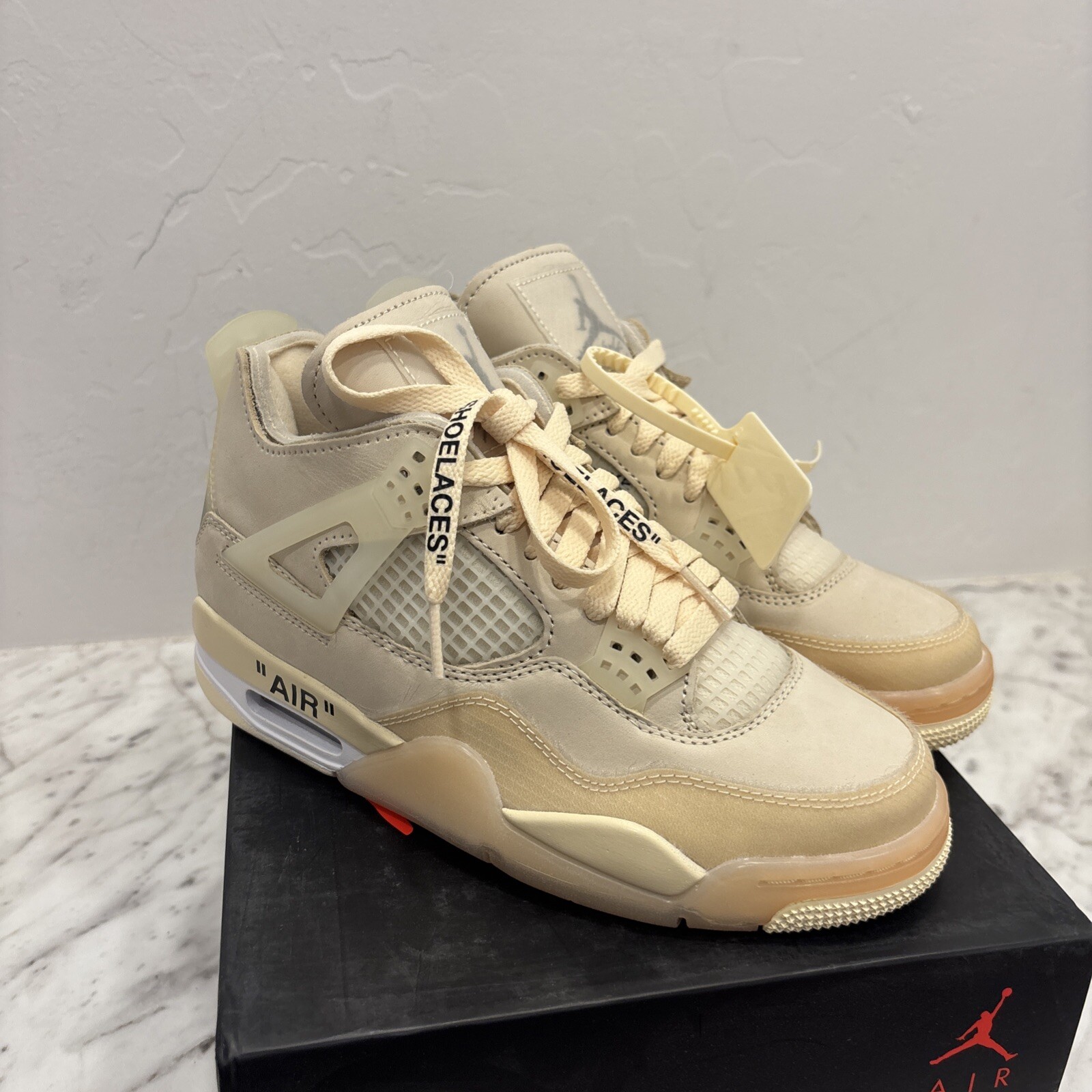 Size 6.5 - Jordan 4 SP x Off-White Mid Sail W for sale online | eBay