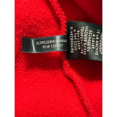 LRL Ralph Lauren Active Womens Fleece Jacket Red Black Color Block