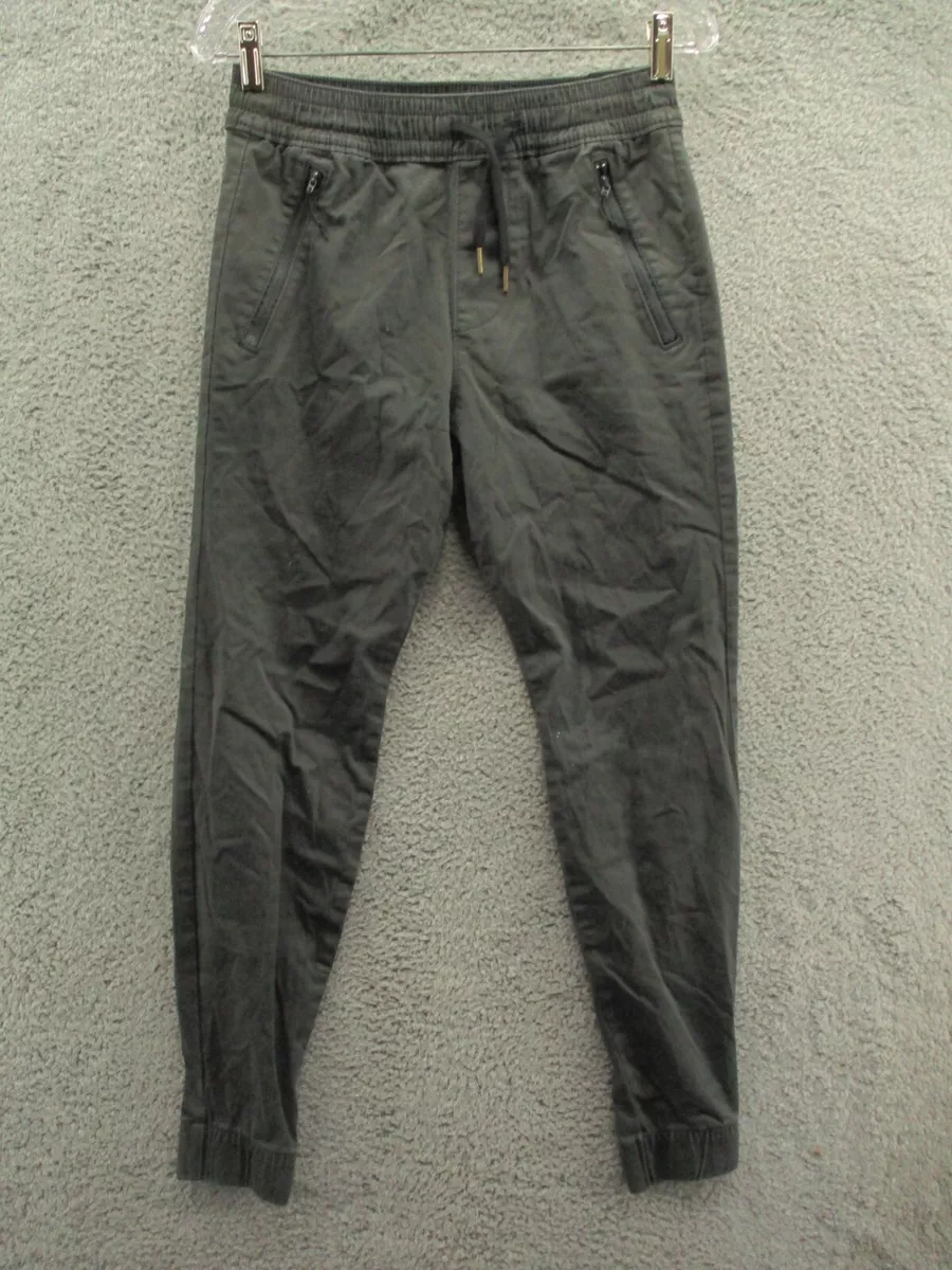 Hollister Skinny Joggers Sweatpants W Drawstrings Gray Tapered