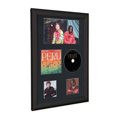 Ed Sheeran & Fireboy DML Hand Signed  CD PERU Mounted/Frame A3 COA PROOF