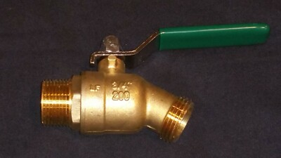 #ad #ad 3 4quot; NPT Male Threaded Full Port Ball Valve Lever Handle Hose Bibb Spigot New $15.00