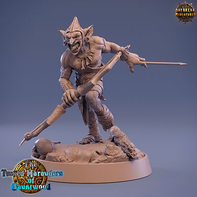 Goblin Archer Pilas, D&D Wargames Fantasy Warrior Goblin Fighter Miniature
