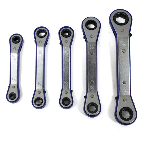 5pc Offset Ratchet Box Wrench Set SAE Automotive Shop DIY Wholesale