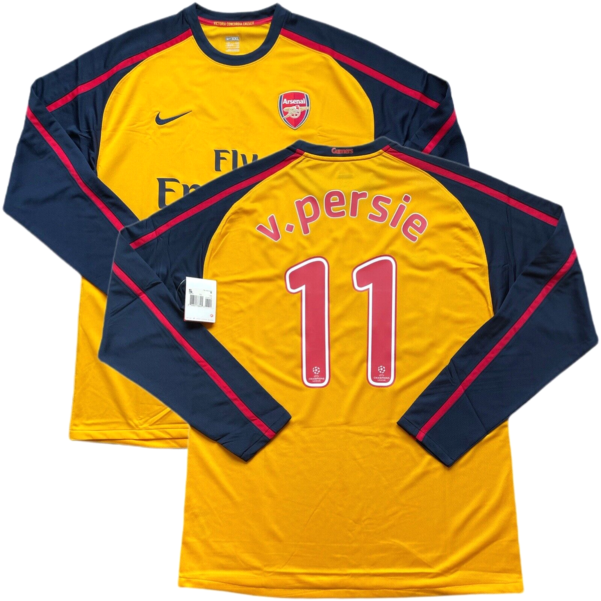 2008/09 Arsenal Authentic Away Jersey #11 Van Persie 2XL