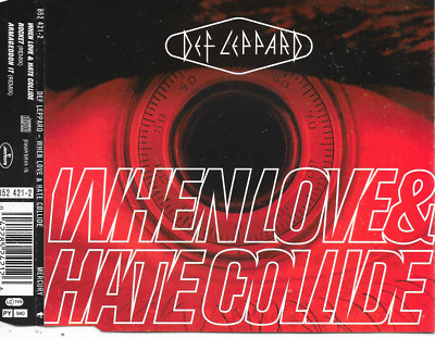 DEF LEPPARD - When love & Hate collide CDM 3TR Arena Hard Rock 1995 Europe